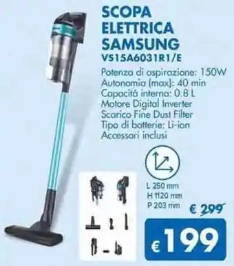 MD Discount Samsung Scopa Elettrica VS15A6031R1/E offerta