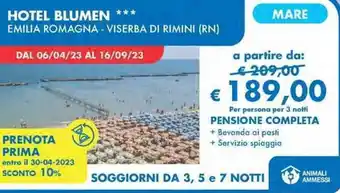 MD Discount Hotel Blumen Emilia Romagna - Viserba di Rimini offerta