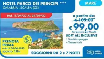 MD Discount Hotel Parco Dei Principi Calabria - Scalea offerta