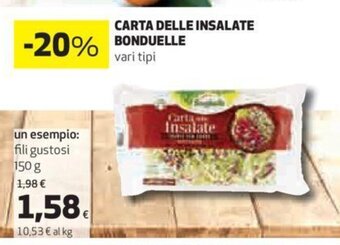 Coop Bonduelle Carta Delle Insalate 150 g offerta