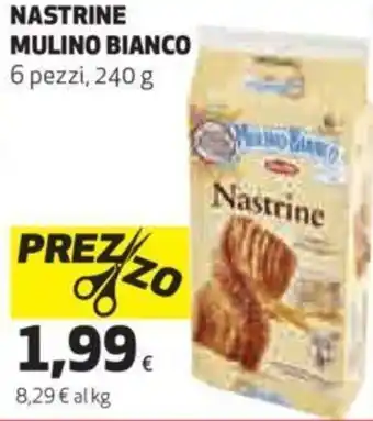Coop Mulino Bianco Nastrine 6 Pezzi 240 g offerta