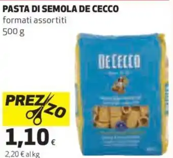 Coop De Cecco Pasta di Semola Formati Assortiti 500 g offerta