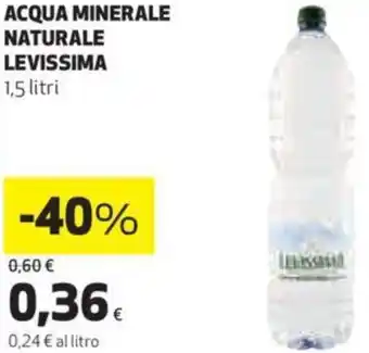 Coop Levissima Acqua Minerale Naturale 1,5 Litri offerta