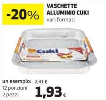 Cuki Vaschette Alluminio