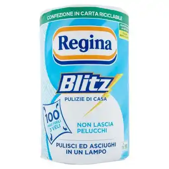 La Saponeria Regina carta cucina blitz 3 veli monorotolo 100 fogli offerta