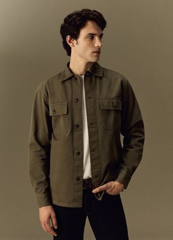 OVS Piombo shacket in denim con tasche offerta
