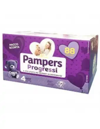 Pampers progressi pannolino 7-18 kg n.4 quadripack 88 pezzi
