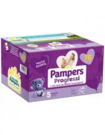 Giokids Pampers progressi pannolini n.5 11-25 kg 76 pezzi offerta
