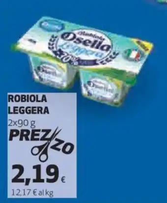 Coop Robiola Osella Leggera 2x90 g offerta