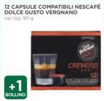 Coop Dolce Gusto Vergnano 12 Capsule Compatibili Nescafè Vari Tipi 90 g offerta