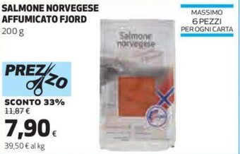 Coop Salmone Norvegese Affumicato Fjord 200 g offerta