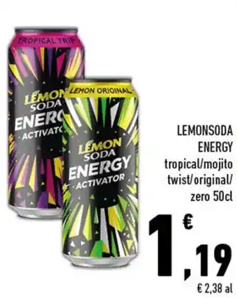 Conad Superstore Lemonsoda Energy 50cl offerta