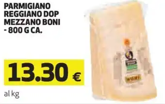Coop Parmigiano Reggiano DOP Mezzano Boni 800 g ca. offerta