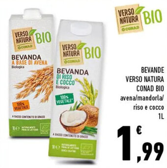 Conad Superstore Conad Bio Bevande Verso Natura 1L offerta
