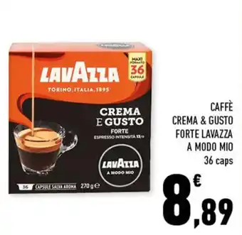 Conad Superstore Lavazza Caffè Crema & Gusto Forte A Modo Mio 36 caps offerta