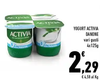 Conad Superstore Danone Yogurt Activia 4x125g offerta