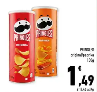 Conad Superstore Pringles original/paprika 130g offerta