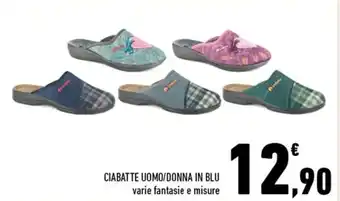 Conad Superstore Ciabatte Uomo/Donna in Blu offerta