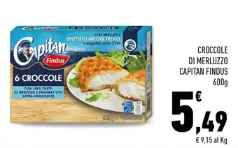 Conad Superstore Capitan Findus Croccole di merluzzo 600g offerta