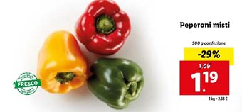 Lidl Peperoni misti 500 g offerta