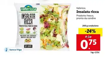 Lidl Vallericca Insalata ricca 200 g offerta