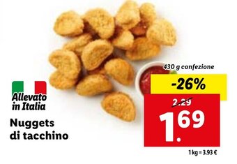 Lidl Nuggets di tacchino 430 g offerta