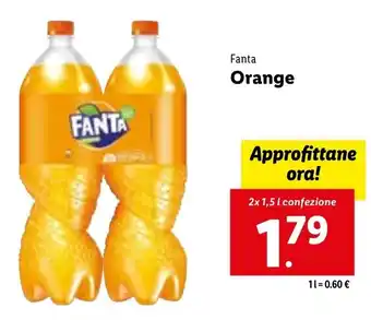 Lidl Fanta Orange 2x 1,5 l offerta