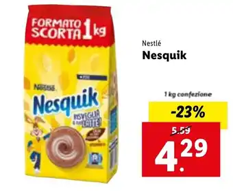 Lidl Nestlé Nesquik 1 kg offerta