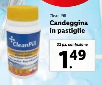 Lidl Clean Pill Candeggina in pastiglie 32 pz. offerta