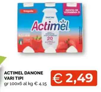 Mercatò Local Actimel Danone Vari Tipi gr 100 x 6 offerta
