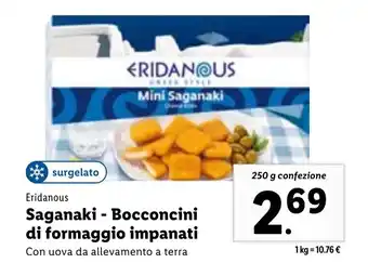 Lidl Eridanous Saganaki - Bocconcini di formaggio impanati 250 g offerta