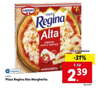 Lidl Cameo Pizza Regina Alta margherita 375 g offerta