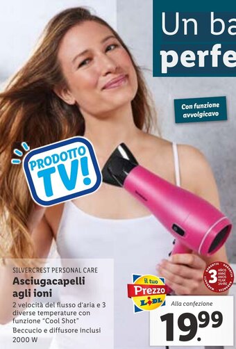 Lidl Silvercrest Personal Care Asciugacapelli agli ioni offerta