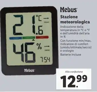 Lidl Mebus Stazione meteorologica offerta