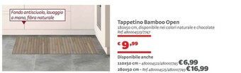 Bricocenter Tappetino Bamboo Open offerta