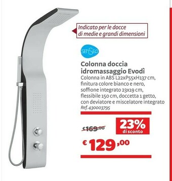 Bricocenter Colonna Doccia Idromassaggio Evodi offerta