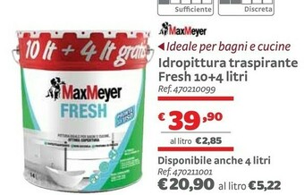 Maxmeyer Idropittura Traspirante Fresh