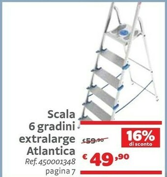 Bricocenter Scala 6 Gradini Extralarge Atlantica offerta
