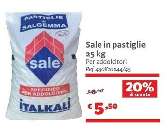 Pastiglie Di Salgemma Sale In Pastiglie 25 Kg
