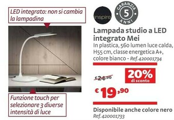 Bricocenter Lampada Studio A Led Integrato Mei offerta
