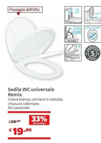 Bricocenter Sedile Wc Universale Remix offerta
