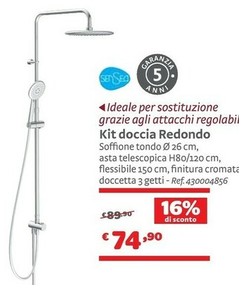 Bricocenter Kit Doccia Redondo offerta