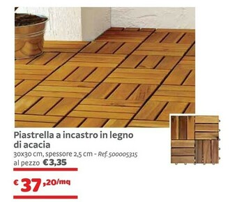 Piastrella A Incastro In Legnodi Acacia