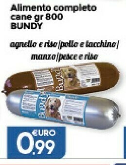 Bundy Alimento Completo Cane 800 G