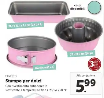 Lidl Ernesto Stampo per dolci offerta