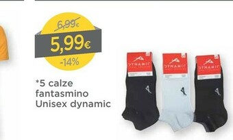 DPiù Calze Fantasmino Unisex Dynamic offerta