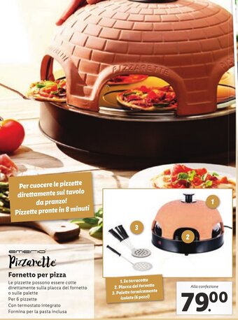 Lidl Emerio Pizzarette Fornetto per pizza offerta