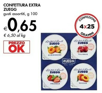 Bennet Zuegg Confettura Extra Ciliegie 100 G(ml) offerta