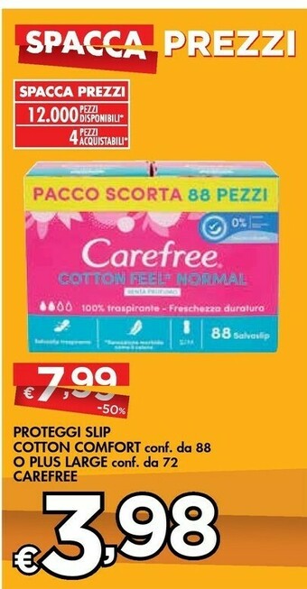 Bennet Carefree Proteggi Slip Cotton Comfort O Plus Large offerta