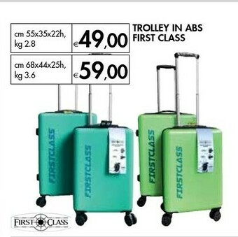 Bennet First Class Trolley In Abs offerta